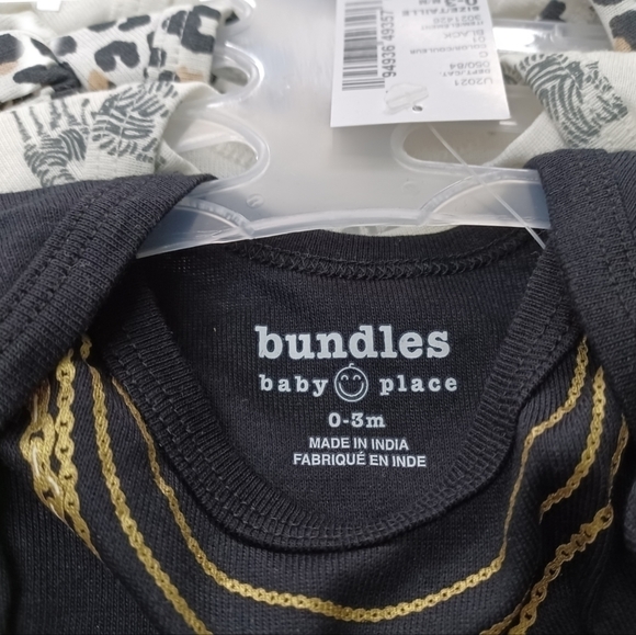 BUNDLE of 5 0-3 months New with tags onesie - Picture 5 of 9